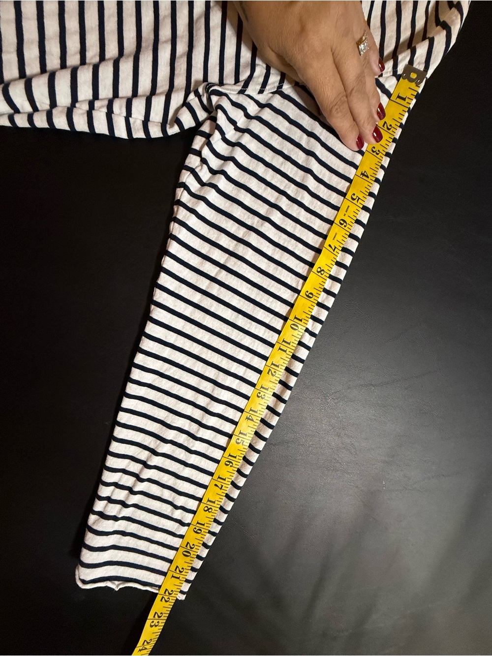Frank & Eileen Patrick Popover Henley Striped Black and White Size XL - Picture 8 of 10
